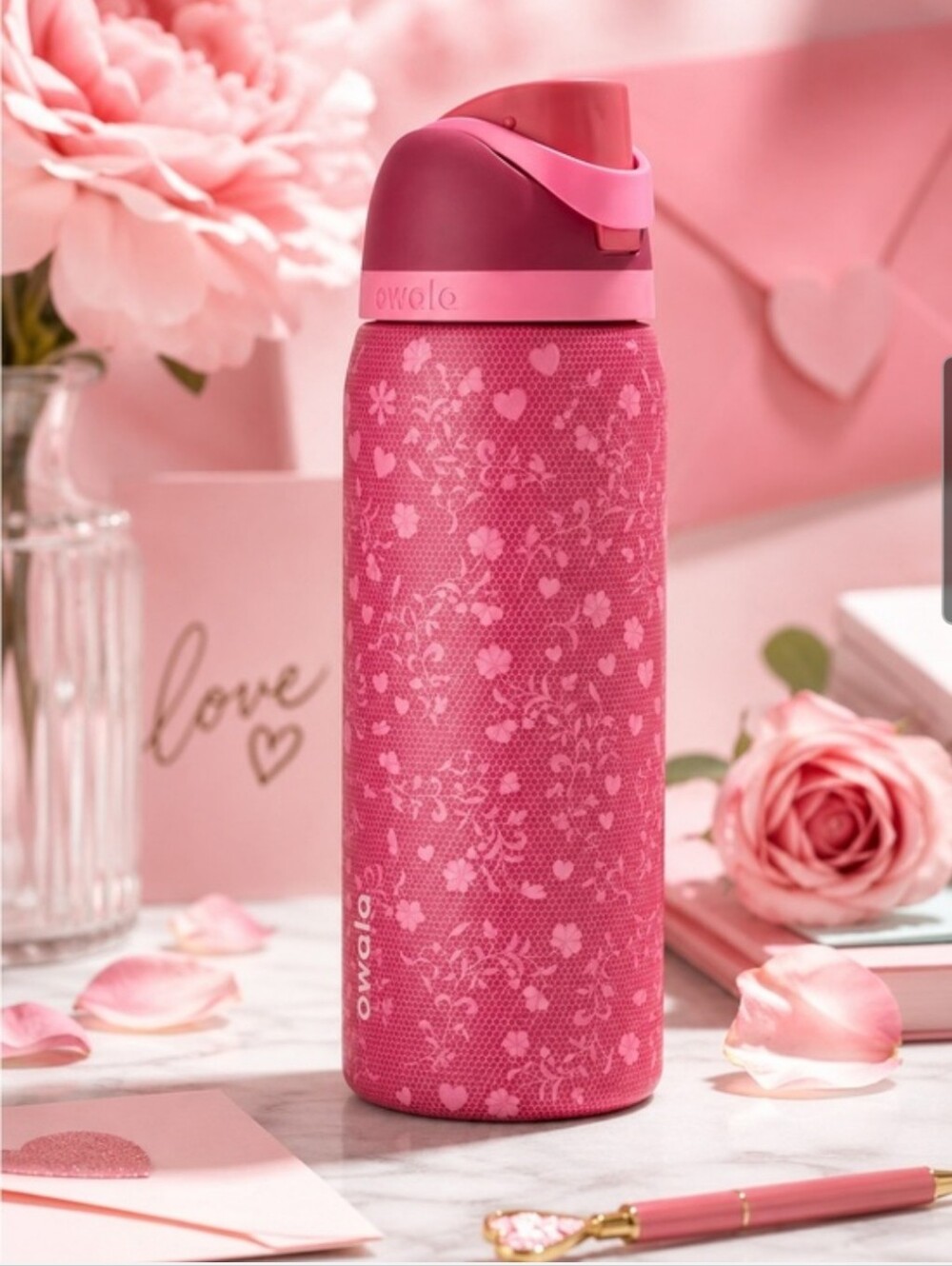Owala Love Letter 32 Oz Water Bottle